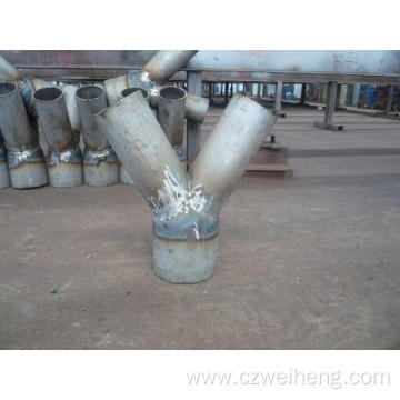 Carbon Steel DN125 SchTD Seam Pipe Cross Fittings